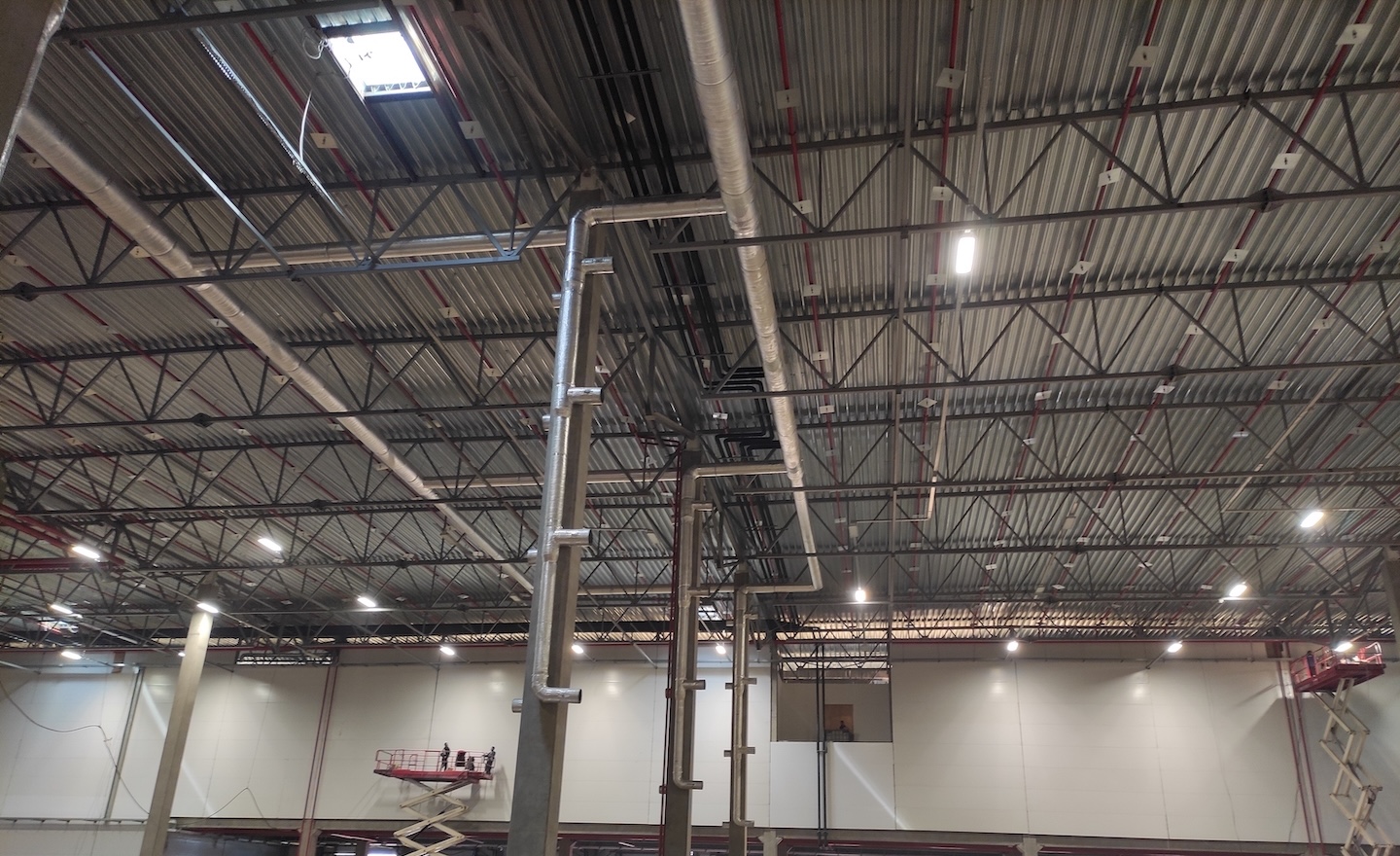 Modern commercial building Dubai with HVAC systems